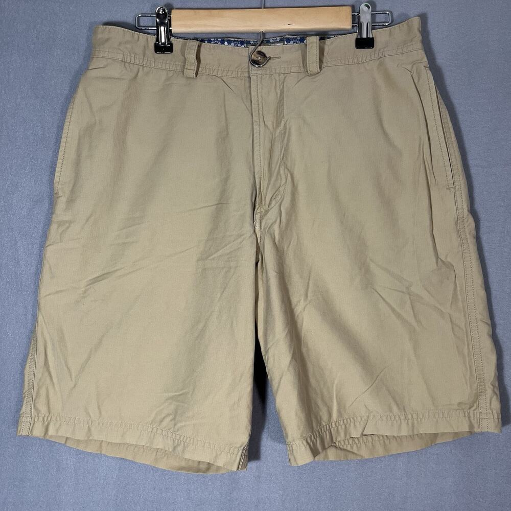 Horny Toad‎ Co Shorts Preppy Khaki Lightweight 9" Inseam Cotton Blend Mens Sz 32
